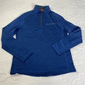Vineyard Vines On The Go Sankaty 1/4 Zip Men XS Blue OTG Performance Golf Casual